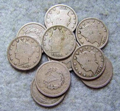 10 Liberty Head Nickels: 10 Liberty Head Nickels