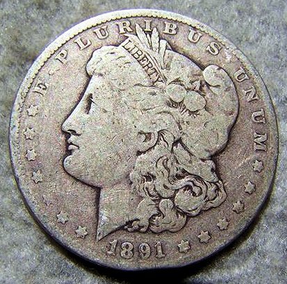 1891 Morgan Silver Dollar: 1891 Morgan Silver Dollar