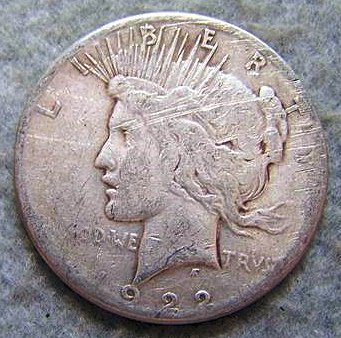 1922S Peace Silver Dollar: 1922S Peace Silver Dollar