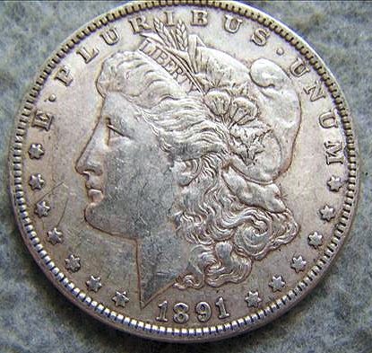 1891 Morgan Silver Dollar: 1891 Morgan Silver Dollar