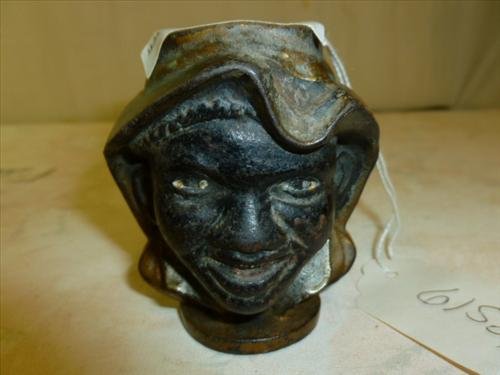 Cast Iron Still Bank- two faced black boy -c1901- AC: Cast Iron Still Bank- two faced black boy -c1901- AC Williams- original no repaint- 3 1/8"