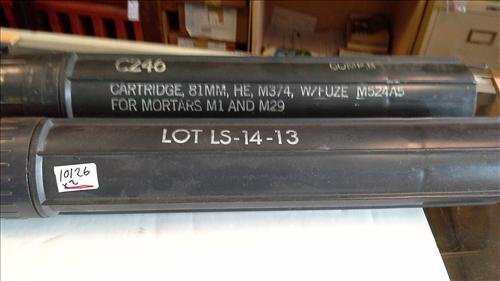 2 Mortar shipping tubes 81mm: 2 Mortar shipping tubes 81mm