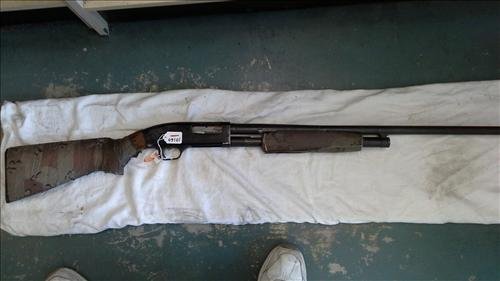 New Haven model 500 12 GA pump shotgun used: New Haven model 500 12 GA pump shotgun used