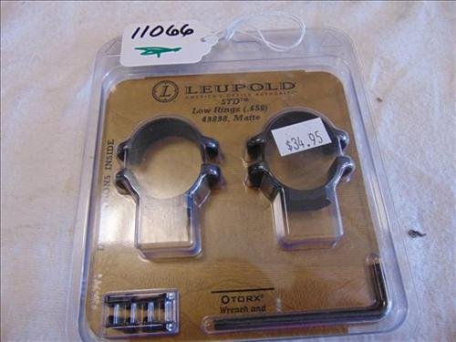 Leupold Low Rings (.650) #49898, Matte: Leupold Low Rings (.650) #49898, Matte