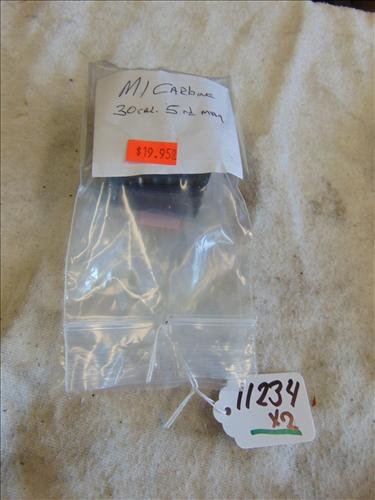 2 M1 Carbine 30 Cal 5 Rd Magazines: 2 M1 Carbine 30 Cal 5 Rd Magazines