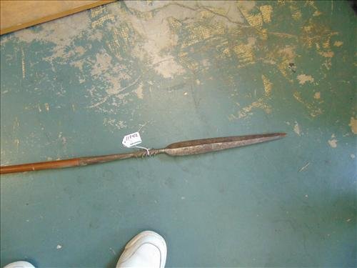Antique Spear 70" Overall: Antique Spear 70" Overall