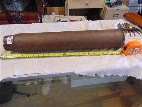 1943 Shell 4" Dia. x 23" Long: 1943 Shell 4" Dia. x 23" Long