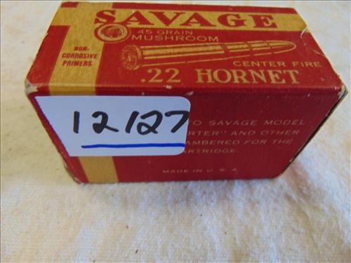 Savage .22 Hornet 45 Gr Mushroom: Savage .22 Hornet 45 Gr Mushroom
