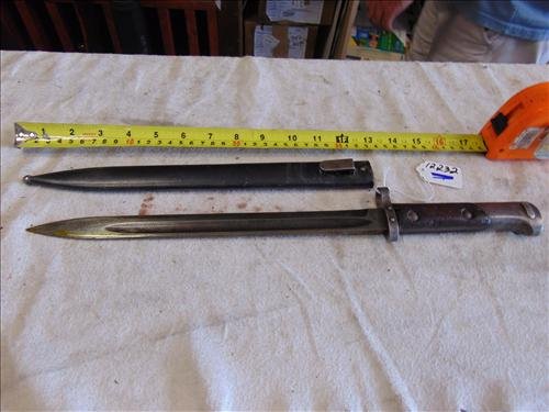 Bayonet with Sheathe Marked CSZ M on Blade: Bayonet with Sheathe Marked CSZ M on Blade