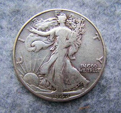 1942 Liberty Walking Half: 1942 Liberty Walking Half