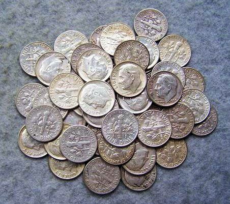 Roll Silver Roosevelt Dimes - Var Dates: Roll Silver Roosevelt Dimes - Var Dates