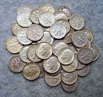 Roll Silver Roosevelt Dimes - Var Dates: Roll Silver Roosevelt Dimes - Var Dates