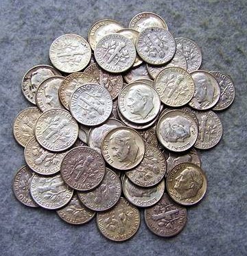 Roll Silver Roosevelt Dimes - Var Dates: Roll Silver Roosevelt Dimes - Var Dates