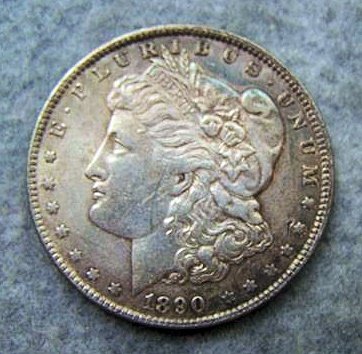 1890 Morgan Silver Dollar: 1890 Morgan Silver Dollar