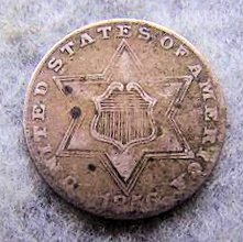 1856 Silver 3 Cents: 1856 Silver 3 Cents