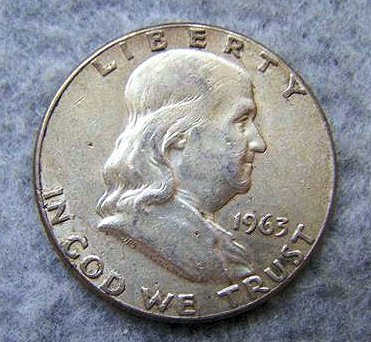 1963 Franklin Half Dollar: 1963 Franklin Half Dollar