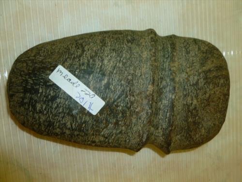 Artifact-Appalachian Mts.- Full grooved club- large-8": Artifact- Western Va--East Kentucky and east Tennessee Appalachian Mts.- Full grooved club- large-8"- nice wear and coloring-