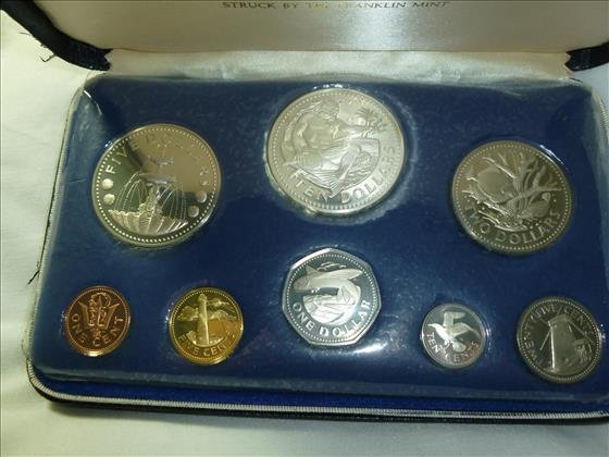 1974 Barbados Silver Proof Set: 1974 Barbados Silver Proof Set