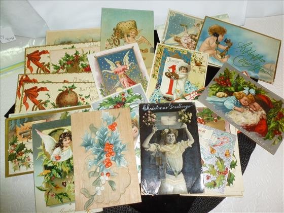 Lot of 23 assorted postcards for Christmas and New (1 of 1)