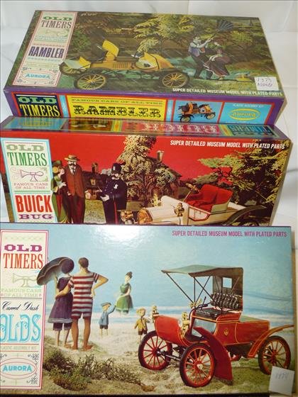 3 model car kits-unsealed- Rambler-Buick Bug- and (1 of 1)