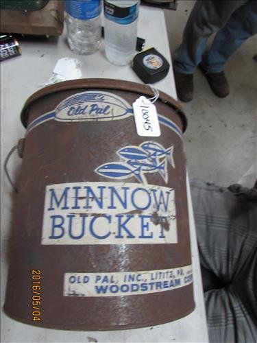 Old Vintage Minnow Bucket "Old Pal" 9" (1 of 1)
