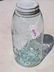 AQUA GLASS MASON'S JAR W/METAL LID PAT. NOV 1858