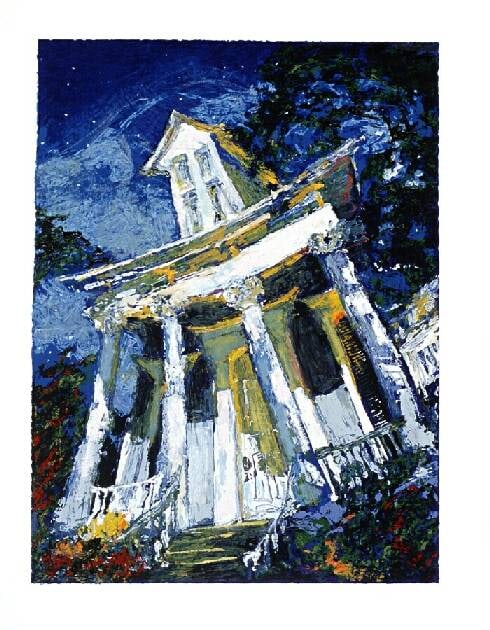 James Michalopoulos Lean Lefty Silkscreen Limited Edition Print: Limited Edition signed by artist , sold unframed. Dimensions 22x28