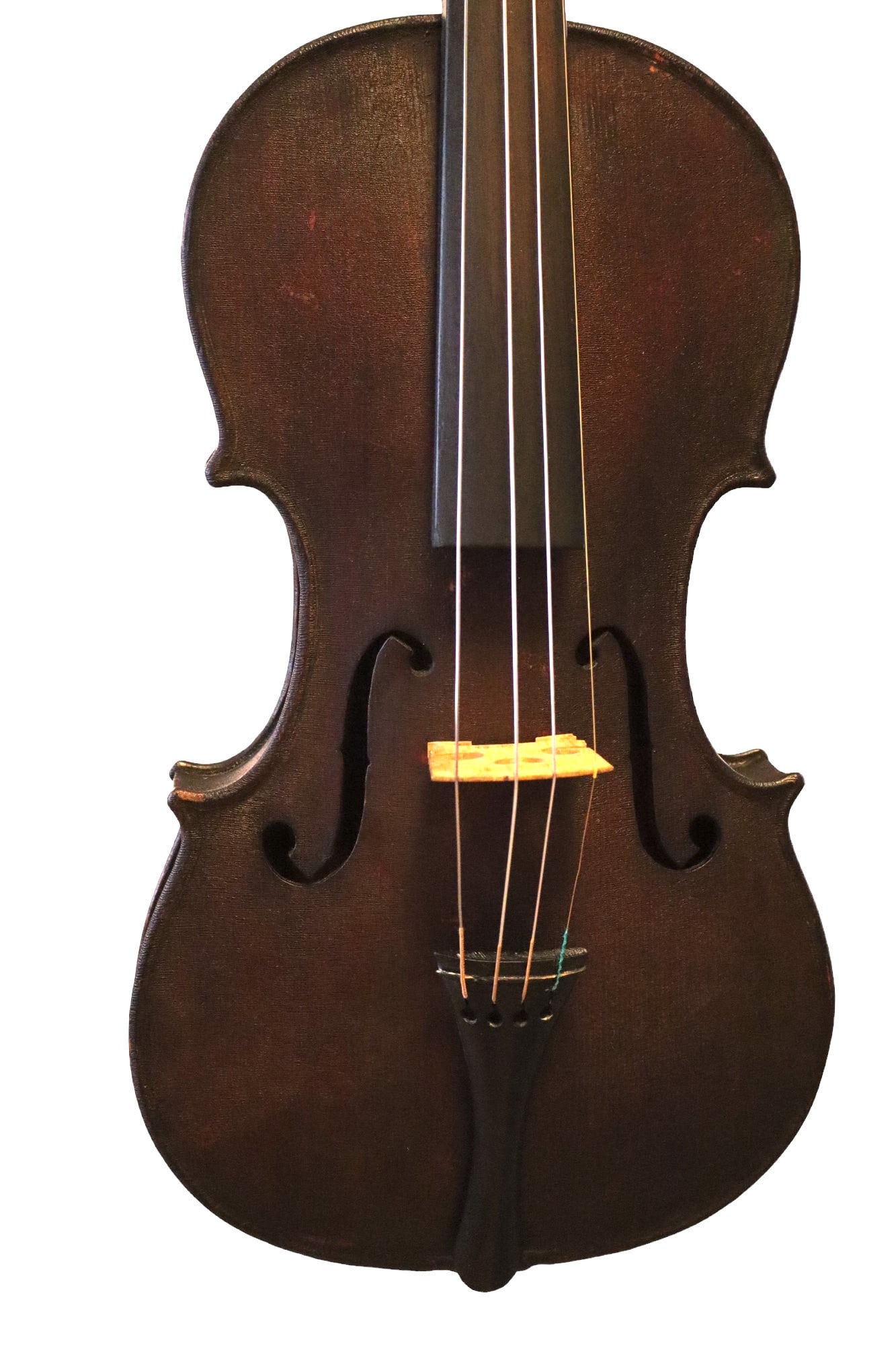 An American Violin by Seorin Swain: A 4/4 fullsize American violin by Seorin Swain. Craquelure in varnish. Measures 23.5x14x1.5