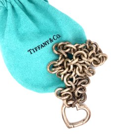 Tiffany & Co. Sterling 55 Heart Chain Necklace