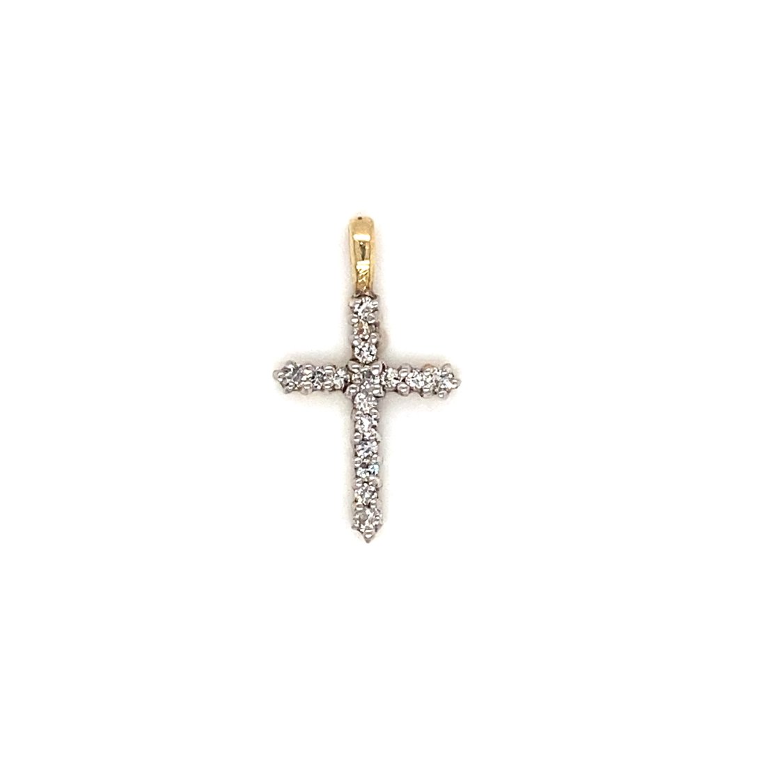 10K and Diamond Cross Pendant (1 of 5)