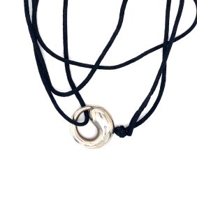 Tiffany and Co. Elsa Peretti Sterling Silver Eternal Circle Pendant Necklace