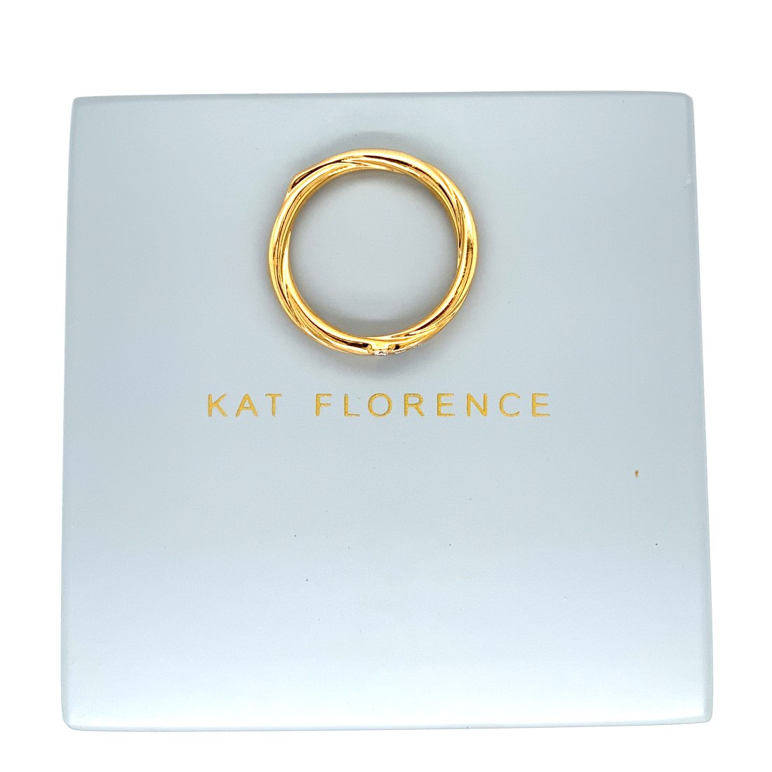 18K Kat Florence 0.04 ct Diamond Ring with box (1 of 5)