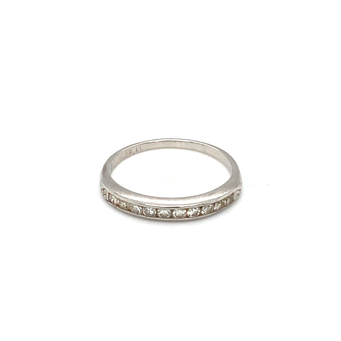 1920s Platinum Diamond Art Deco Wedding Band, diamonds 0.20ctw SI: 1920s Platinum Diamond Art Deco Wedding Band, diamonds 0.20ctw SI.Weight: 2.2gSize: 5.75.