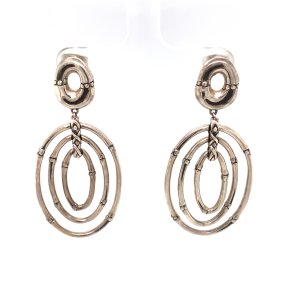 John Hardy Bamboo Earrings Sterlings Sterling Silver