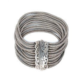 John Hardy Braided Bracelet Sterling Silver