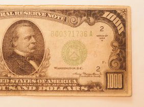 $1000 DOLLAR BILL UNITED STATES CURRENCY SERIES 1934 A