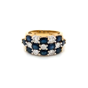 Sapphire Ring in 14 Karat Yellow Gold