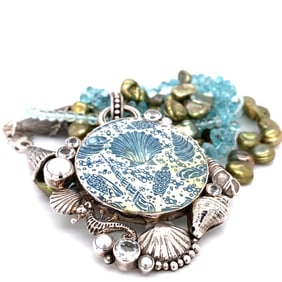 Mars & Valentine Multi Strand Pendant with Necklace