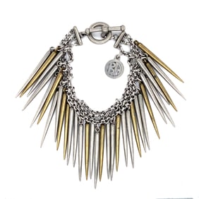 Ben-Amun Multi Row Chain in Silver Tone