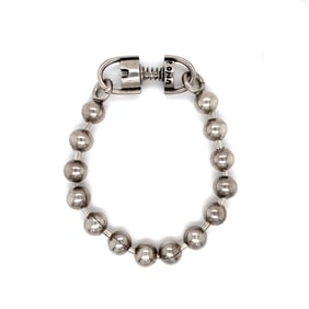 1990s "Uno de 50" Ball Charm Bracelet in Sterling Silver Plated