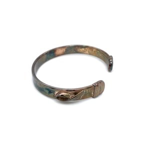 Circa 1990s Italian Cuff Bracelet in Sterling Silver