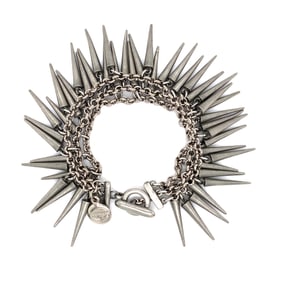 Ben-Amun Dangle Bracelet in Silver Tone Spike