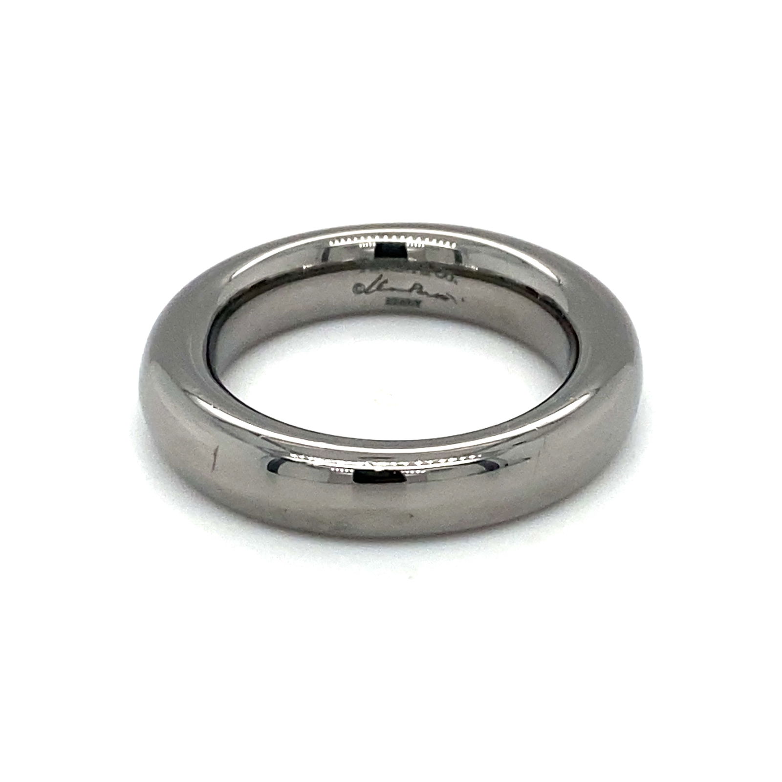 Tiffany & Co. Titanium Men's Wedding Band: Tiffany & Co. Men's titanium wedding band, size 7.5. LA231