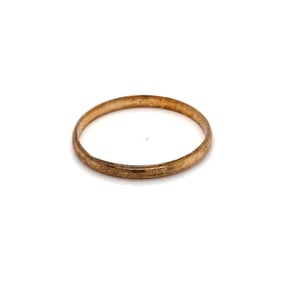 Circa 1920s Wedding Band in 14 Karat Rose Gold
