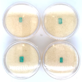 Lot of 4 Loose Emerald - 0.57CTW