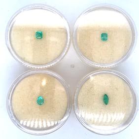 Lot of 4 Loose Emerald - 0.61CTW