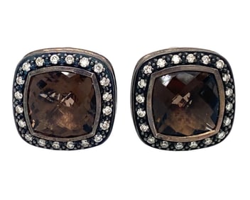 David Yurman Smoky Quartz Earrings
