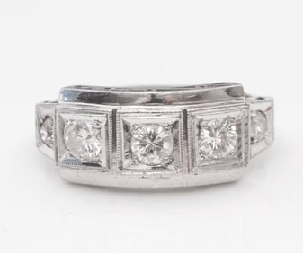 1950s Diamond Wedding Band