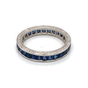 1940s Sapphire Eternity Band
