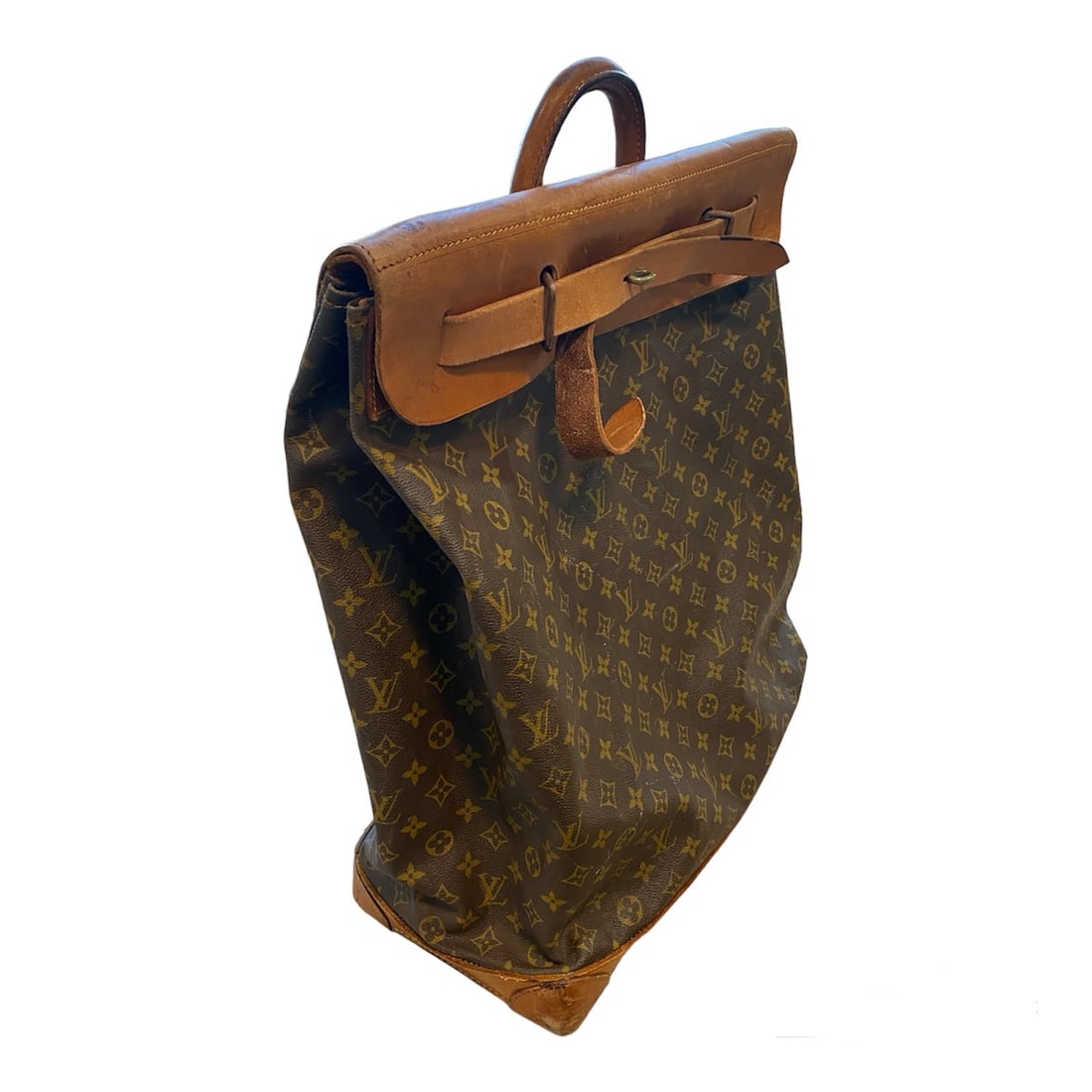 Louis Vuitton Monogram Steamer Leather Travel Bag (1 of 8)